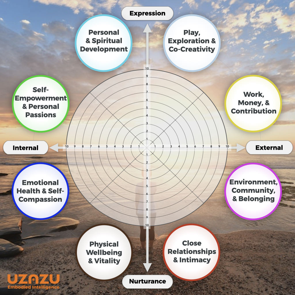 UZAZU Circle of 8 Life Areas - Icon 1-3